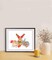 ART PRINT -WARM BUNNY EARS - A Whimsical Drawing of Bunnies - Art to Display for the Winter Season - Brighten Any Room for the Holidays product 3